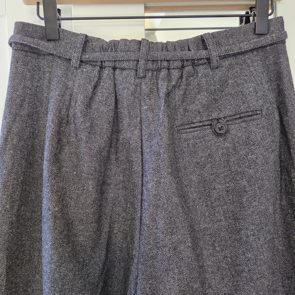 Petite Studio Silas Herringbone Wool Trousers, Charcoal, Medium - Picture 4 of 16